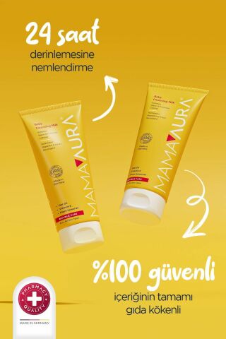 Mamaaura Temizleme Sütü %100 Yenilebilir Içerikli - Baby Cleansing Milk 200 ml