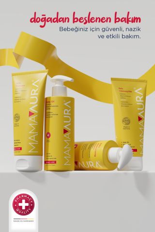 Mamaaura %100 Yenilebilir İçerikli Göz Yakmayan Bebek Şampuanı - Baby Shampoo 200 ml