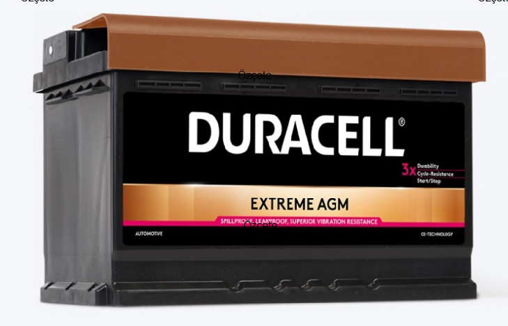 DURACELL AKÜ 70 AMPER 720 EN L3 AGM START-STOP (278X175X190)