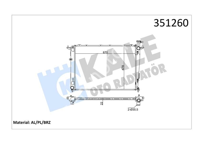 RADYATÖR AL/PL/BRZ SORENTO II