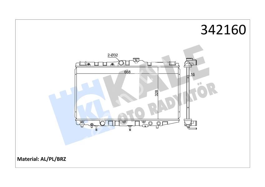 RADYATÖR TOYOTA TOYOTA COROLLA COMPACT-LİFTBACK-WAGON AL-PL-BRZ MEK/OTOM