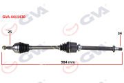 KOMPLE AKS SAĞ RENAULT FLUENCE 09- MEGANE IV 1.5 DCİ 6 VİTES AUTO. 984mm