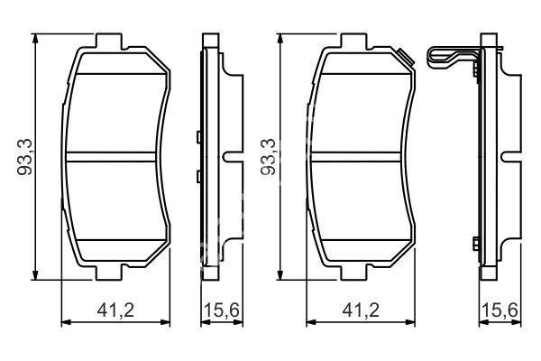 ARKA BALATA HYUNDAI İ20 1.2-1.4 CRDİ-1.6 08 İ30 1.4-1.6-2.0 08 İX35 10 TUCSON SPORTAGE 10