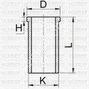 MOTOR GÖMLEĞİ OM 636.914/915 - FLANŞLI TİP 75