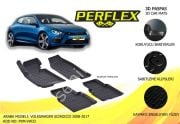 PASPAS 3D X-MAT HAVUZLU VOLKSWAGEN SCIROCCO 09 SİYAH