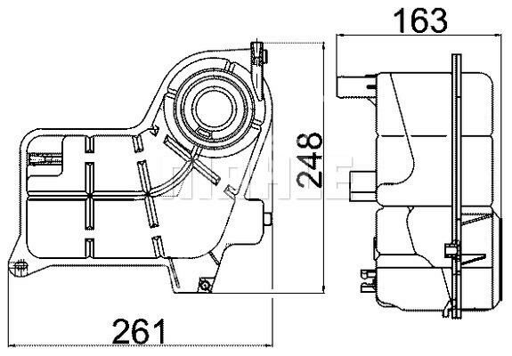 Ausgleichsbeh lter AUDI A4/B6 01-08