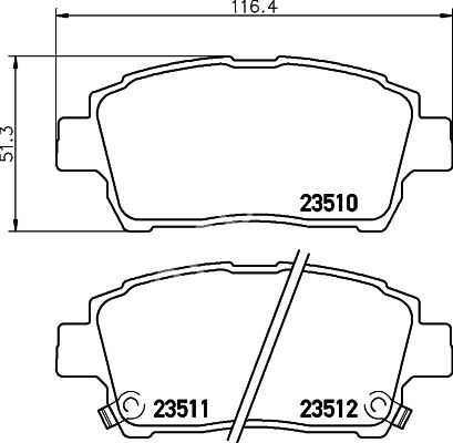 ÖN BALATA YARIS 1.0-1.3 16V-1.5 99 ABSL Lİ GDB3242