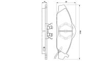 ÖN DİSK FREN BALATASI DAEWOO KORANDO 2.0/2.3/3.2/2.3D/2.9D 12/98-05/05