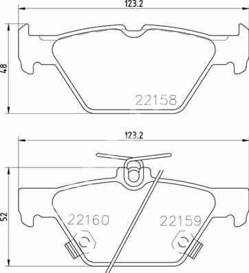 ARKA DİSK FREN BALATASI SUBARU LEVORG 1.6 03/15 SUBARU OUTBACK 2.0/2.5 03/15