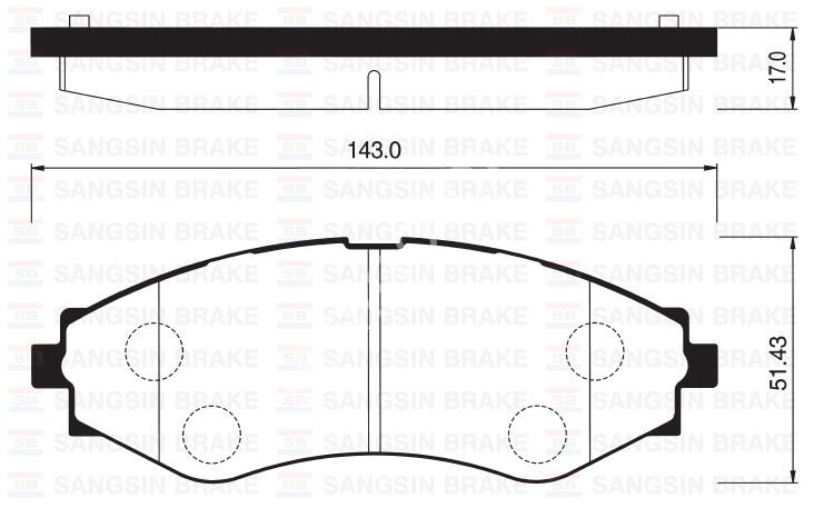 ÖN BALATA CHEVROLET EPICA 2.0-2.5 05 EVANDA 2.0 05 DAEWOO EVANDA 2.0 02 GDB3345-GDB3347-GDB3171