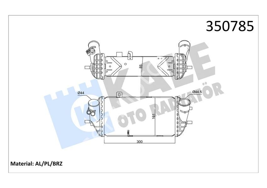 İNTERCOOLER AL/PL/BRZ İ20-İ30-KIA CEE D-PRO CEE D-RIO III