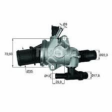 TERMOSTAT KOMPLE LANCIA DELTA III 844 88C