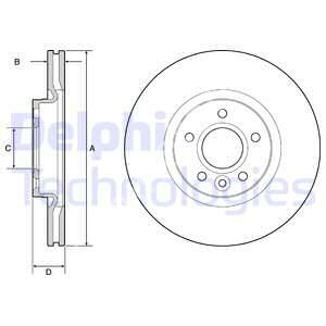 ON FREN DISK AYNASI FOCUS II-III 04 17 C MAX 03 07 KUGA I-II 08 CONNECT 14 VOLVO C30 C70 II S40 II V50 04 12 OLCU 300 25