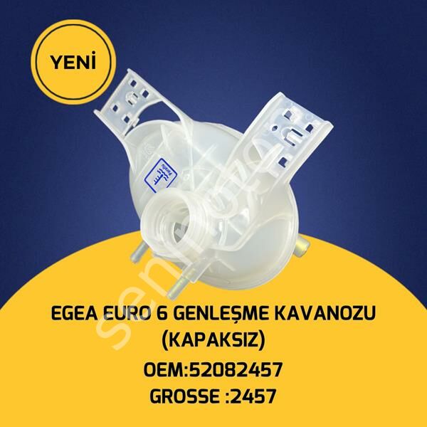 RADYATÖR EK SU DEPOSU GENLEŞME KAVANOZU KAPAKSIZ ÜSTDEN ÇİFT ÇIKIŞ EGEA 1.3 1.6Mjet EURO 6