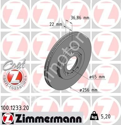 ÖN FREN AYNASI GOLF IV-POLO 01 BORA 99-05 LEON 99-06 TOLEDO II IBIZA IV-V A3 96 256x22x5DLxHAVALI 986478853-DF2803-DF2803BP