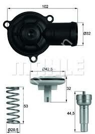 TERMOSTAT KOMPLE 87C A3-EOS-GOLF PLUS-GOLF V-JETTA III-PASSAT 1.6FSI-POLO 1.2-TOURAN 1.6