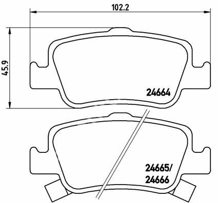 FREN BALATASI TOYOTA AURIS E15 10/06-09/12-TOYOTA AURIS E18 10/12-12/18-TOYOTA COROLLA SALOON E