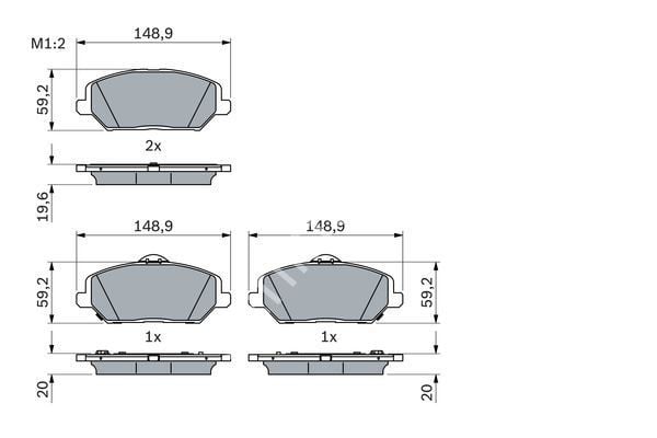 DİSK BALATA CEED 1.0 T-GDI-CEED 1.0 T-GDI SPORTS WAGON-CEED 1.4-CEED 1.4 SPORTS WAGON