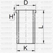 MOTOR GÖMLEĞİ STD PARTNER-BERLINGO-P307-P407C4-C5-BOXER-JUMPER-DUCATO-P206 DW10TD-DW10BTED4 85mm