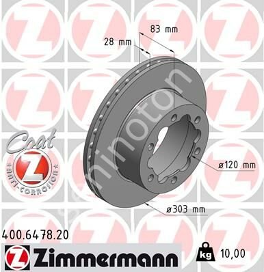 FREN DISKI ARKA MERCEDES SPRINTER B906 B907 . VW CRAFTER 30-35-50 CIFT TEKER