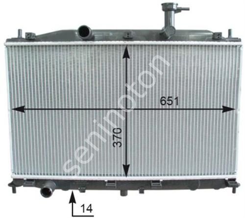 RADYATÖR ACCENT ERA 06 1.4-1.6 MEK AC 648x375x16