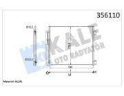 KONDENSER KADJAR-KOLEOS-ESPACE 15 QASHQAI-X-TRAIL 13 1.2 1.5/1.6DCI 12V KURUTUCULU 12MM AL/BRZ 536X476.6X12 921009251R-9211000Q0A
