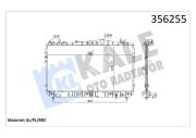 RADYATÖR CHEVROLET-DAEWOO LACETTI-NUBIRA 1.4 1.6 1.8 05 MT 16MM AL/BRZ 375X698X16 96553428-P96553378