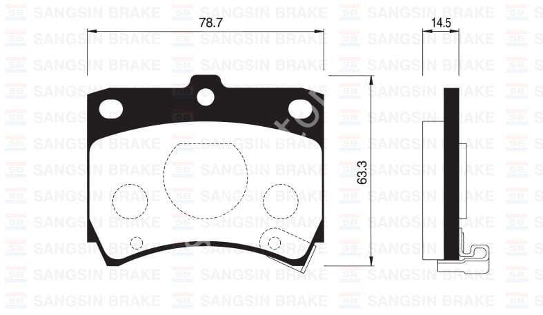 ÖN BALATA DİSK KIA PRIDE 05 MAZDA 121 90 GDB773