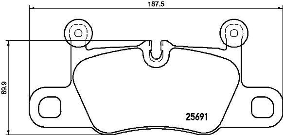 DİSK FREN BALATASI ARKA PORSCHE 911 3.0 01/19