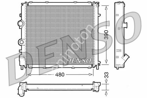 RADİATOR. ENGİNE COOLİNG RENAULT CLIO II 98-