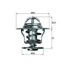 TERMOSTAT 12 J DEFENDER L316 2.5 D 90 94 RANGE ROVER I 3.5 VOGUE 81 90 110/127 LDH 83 90