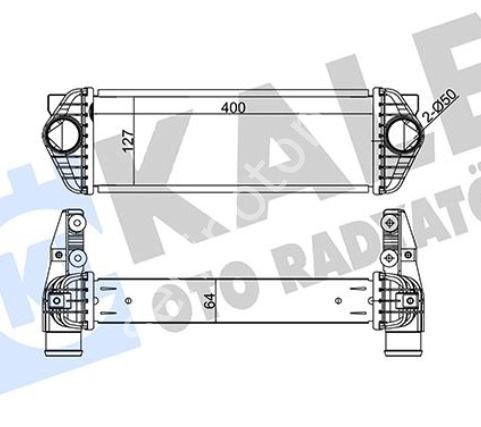 TURBO RADYATORU (400X127X64) FORD TRANSIT CONNECT 1.8 TDCI 02-