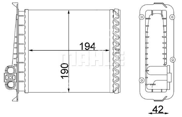 KALORİFER RADYATÖRÜ VOLVO 850 91-96 C70 98-05 S70 97-00 V70 97-00