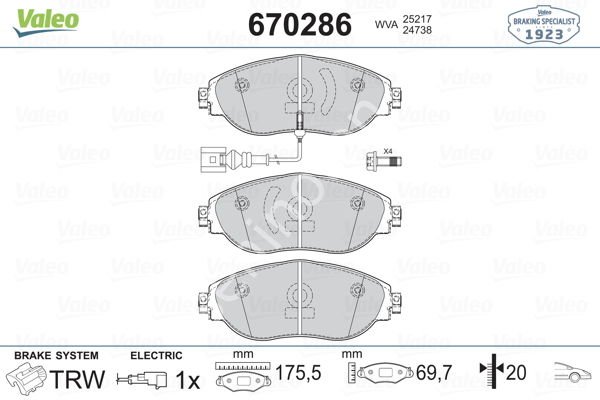 ÖN BALATA GOLF VII 5G1 12 PASSAT 362 3G5 10 14 CC 11 SHARAN 10 LEON 13 OCTAVIA 12