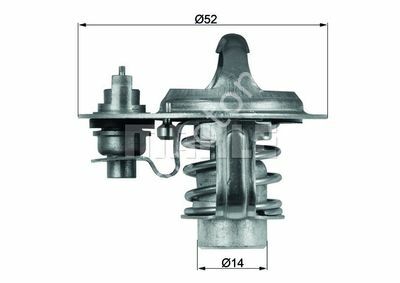 TERMOSTAT 88C ASTRA F-VECTRA A 1.7TDS-CORSA A-B 1.5D-TD-SPORTAGE 97 2.0TD-MAZDA 323-626