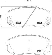 BALATA FREN ON- HYUNDAI KONA 17 16 JNAT /TUCSON 1.6 GDI 2016 / Ix35 2014 / I40 12 13