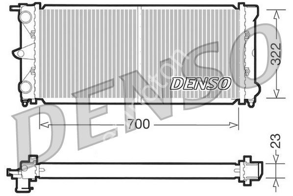 RADİATOR. ENGİNE COOLİNG VW JETTA I 16 78-84