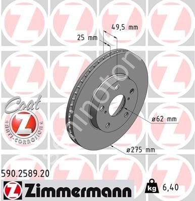 ÖN FREN AYNASI RAV4 II 1.8VVT-2.0 16V 00 2.0VVTI-2.4VVTI-2.0D-4D 01 275x25x5DLxHAVALI 986479111-DF4161