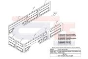 KAPI DÖŞEMESİ UZUN TİP ÖN KAPILAR HARİÇ FORD TRANSİT V184-V347 8 PARÇA