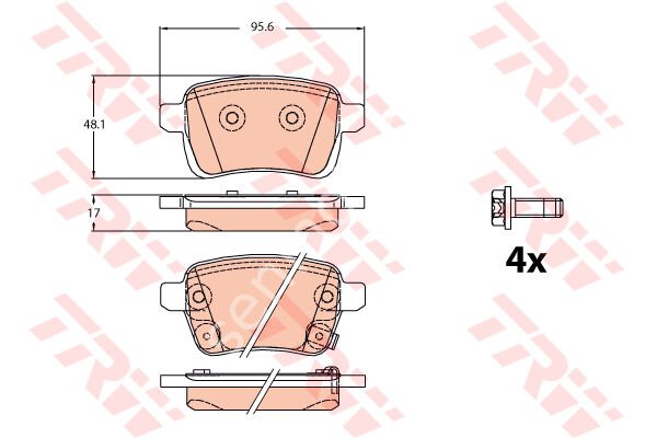 ARKA FREN BALATASI OPEL CORSA E 14 19 ADAM 14 19 15 JANT RPO J67 FIAT EGEA 16 500L 13 264mm