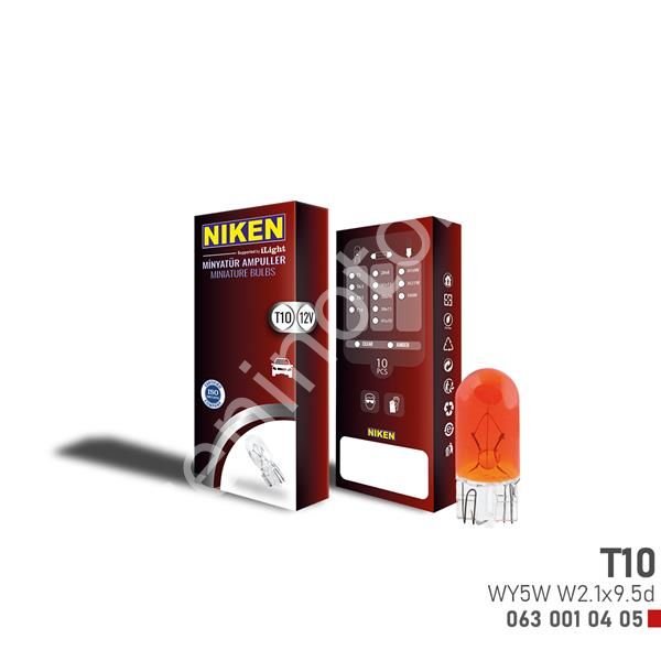 NIKEN T10 PARK AMPULU WY5W W2.1x9.5d AMB 12V 10LU