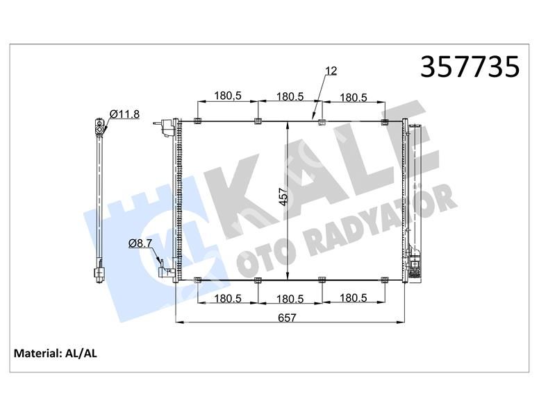 KLIMA RADYATORU MERCEDES W205 S205 W213 S213 W222 C217 X253