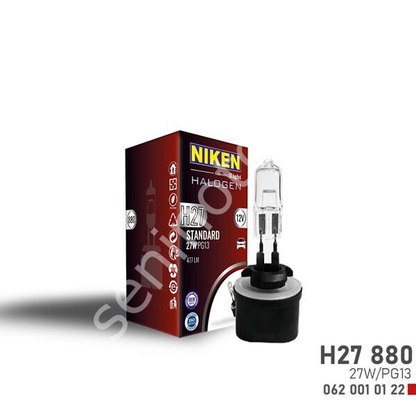 NIKEN H27W/1 880 27W HALOJEN AMPUL PG13 12V