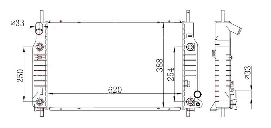 MOTOR SU RADYATORU MONDE I- II 1.6 16 V 1.8 16V / 2.0 16V 92 00 OTOM. 620 388 26