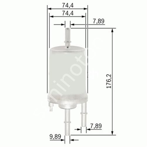 YAKIT FİLTRESİ AUDI A4 1.8T 02-04 - A6 2.4-3.0 04-06 - A8 6.0 03-10 x