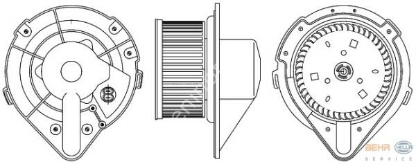 KALORİFER MOTORU GOLF II 85-92 -JETTA II 85-92 -PASSAT 88-96