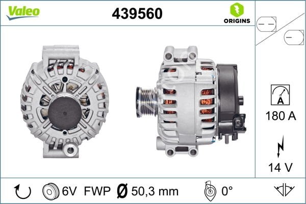 ALTERNATOR SARJ DINAMOSU 14V 180 A BMW E60 E61 E87 E90 E91 E92 E63 E64 E65 E66 G32