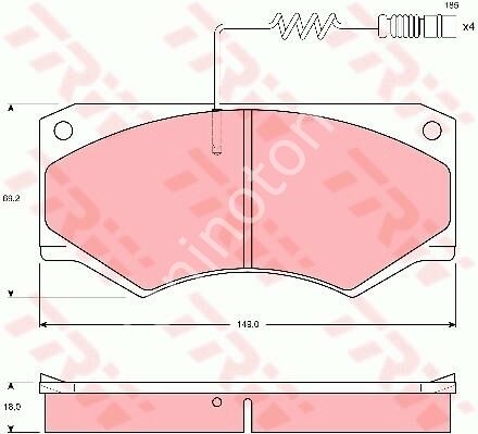 ÖN BALATA MERCEDES G-CLASS W460 82-92 W461 230G 93 W463 300GD 89 VW T1 82-96 T2 82-94