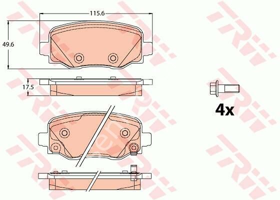 ARKA BALATA FIAT 500X 2014 2018 JEEP RENEGADE SUV 2014 2018