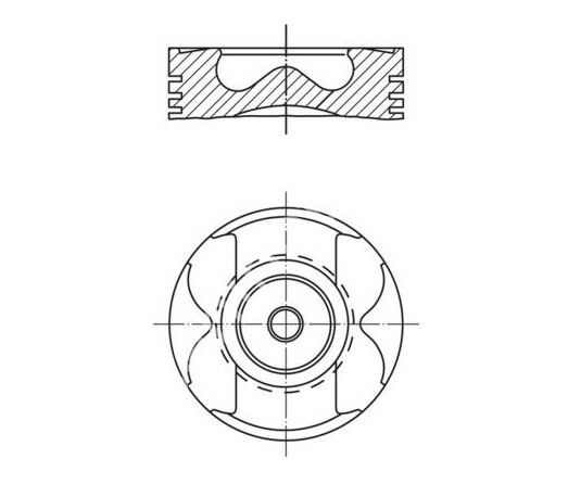 PISTON SEGMAN STD 80.00mm MERCEDES OM622 W447 . RENAULT R9M 1.6 dCi MEGANE TALISMAN TRAFIC NISSAN QASHQAI X-TRAIL NV300